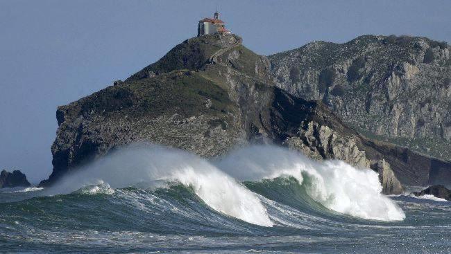 Apto con vistas al mar GURE IZARRA en Bakio Exterior foto